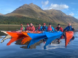 Kayakers, Loch Torridon