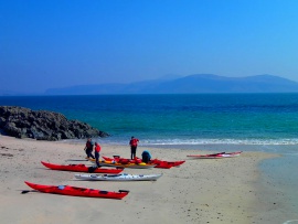 Taking a break on Eilean Annraidh, Sound of Iona